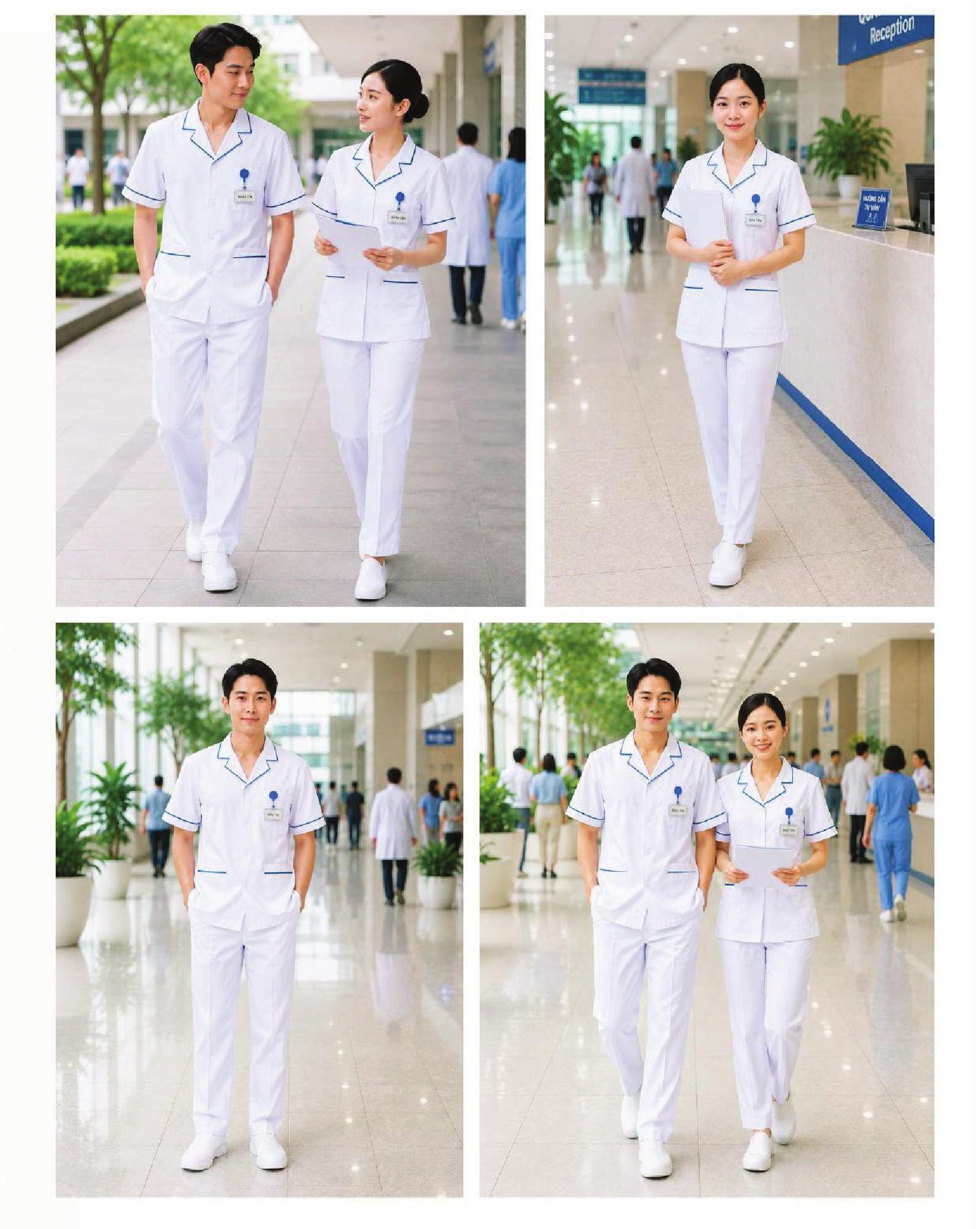 Quy trình đặt may đồng phục y tế số lượng lớn tại Việt Đức
